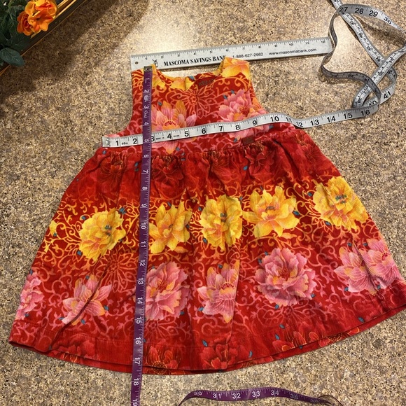 Kenzo Jungle Corduroy Floral Dress Jumper 12 Months - Picture 9 of 17